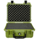 Bushnell Compact 13.37in Waterproof Gear Hard Case w/ Foam, Green, Standard, BN00001-GRN