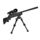 Caldwell Accumax Carbon Fiber Premium Swivel Stud Bipod, 6in-9in, Black, 1092515