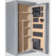 Cannon Safe Safe 24 Gun, Hammertone Gray/Chrome, 24 gun CA23-H2FDC-15