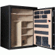 Cannon Safe Armory A54 80 Gun Safe, 60x48x30in - Hammertone Black/Chrome A54-H1FDC-13