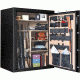 Cannon Safe Armory A54 80 Gun Safe, 60x48x30in - Hammertone Black/Chrome A54-H1FDC-13
