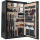 Cannon Safe Armory A64 80 Gun Safe, 72x48x30in - Hammertone Black/Chrome A64-H1FDC-13