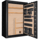 Cannon Safe Commander 54 Fireproof 48 Gun Rifle Safe, 72x50x28in - Hammertone, Black/Chrome CO54-H1FDC-13
