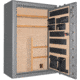 Cannon Safe Commander 54 Fireproof 48 Gun Rifle Safe, 72x50x28in - Hammertone Gray/Chrome CO54-H2FDC-13