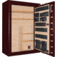 Cannon Safe Commander 54 Fireproof 48 Gun Rifle Safe, 72x50x28in - Hammertone Burgundy/Brass CO54-H5FDB-13