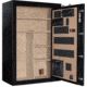 Cannon Safe Deluxe 33 Fireproof 36 Gun Safe, 60x40x24in - Hammertone, Black/Chrome CA33-H1FDC-13