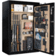 Cannon Safe Deluxe 33 Fireproof 36 Gun Safe, 60x40x24in - Hammertone, Black/Chrome CA33-H1FDC-13