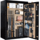 Cannon Safe Deluxe 33 Fireproof 36 Gun Safe, 60x40x24in - Hammertone Black/Brass CA33-H1FDB-13