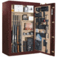 Cannon Safe Deluxe 33 Fireproof 36 Gun Safe, 60x40x24in - Hammertone Burgundy/Brass CA33-H5FDB-13
