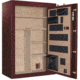 Cannon Safe Deluxe 33 Fireproof 36 Gun Safe, 60x40x24in - Hammertone Burgundy/Brass CA33-H5FDB-13