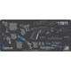Cerus Gear 3mm Promats 12''x27'' 1911 Instructional Char Gray