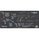 Cerus Gear 3mm Promats 12''x27'' 1911 Instructional Char Gray