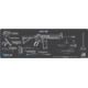 Cerus Gear 3mm Promats 12''x36'' Ar-15 Instructional Char Gray