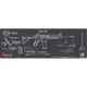 Cerus Gear 3mm Promats 14"x48" Ar-15 Mag Instructional C Gray, CERMMAR15INSPNK