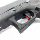 Cross Armory Enhanced Flat Faced Trigger for Glock Frames Gen 1 - 4, Aluminum, 40cal, Black Finish, crGTdi40
