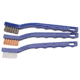 DAC Technologies Three Piece Utility Brush Set - Nylon,Bronze,Stainless, UBS 741