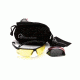 Ducks Unlimited Shooting Eyewear, Red,Yellow, Clear,Black Lens, Black Frame DUCAB2