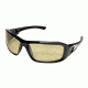 Edge Eyewear Brazeau Sunglasses, Black Frame, Polarized Yellow Lenses, TXB212
