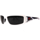 Edge Safety Eyewear Brazeau Patriot 2 Sunglasses, White &amp; Black Bald Eagle Frame, Smoke Lens, One Size, XB146-P2