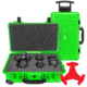 Eylar 22in Carry-On Roller Hard Case Equipped w/Ragar XP Crosslinked Foam Insert, Neon Green, SA00034-NGRN-RG-XP