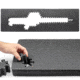 Eylar 48in Hard Rifle Case Equipped w/Ragar XP Crosslinked Foam Insert, Gray, SA00014-GRA-RG-XP