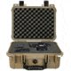Eylar Compact 13.37in Protective Gear Case Water and Shock Resistant w/ Foam, Tan, SA00001-tan