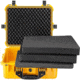 Eylar Medium 20in Waterproof Gear/Gun Hard Case w/Foam, Yellow, SA00002-YLW