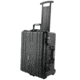 Eylar Medium 24in Protective Roller Case Water and Shock Resistant w/ Foam, Black, SA00009