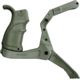 FAB Defense AR-15 Quick Deployment Bipod with an Integrated AGR-43 Pistol Grip, OD Green, FX-ARPODG