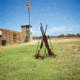GPS Portable Metal Camp Gun Stand, Rubber Top Rail, 9-Gun Capacity, Gray, GPS-3524MCS