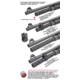 GG&amp;G Benelli M2 12ga 2-Shot Magazine Tube Extension, Black, GGG-1628-6RD
