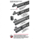 GG&amp;G Benelli M2 12ga 3-Shot Magazine Tube Extension, Black, GGG-1628-3-7RD