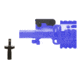 GG&amp;G Bolt On Flip Up Front Sights, Gas Block System, Black w/ Tritium Front Sight Post, GGG-1297T