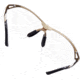 Girls With Guns Afire Protective Shooting Safety Glasses, Gold Frame, Clear Lenses, One Size, 2370