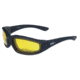 Global Vision Kickback Shooting Glasses, Black Frame w/EVA Padding Yellow Lens 4002632