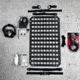 Grey Man Tactical Vehicle Locking Rifle Rack w/SC-6 Mount, 15.25 x 25 RMP, Standard Buttstock Cup Kit, Black, 000331