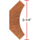 Grizzly Industrial 2-1/2in. Cove Moulding - 1in. Bore C2202