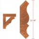 Grizzly Industrial 3-1/2in. Crown Moulding C2204