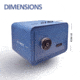 Guard Dog Security Small Biometric Safe, 3 Way Access, Blue, One Size, SF-GDBSS-BL