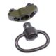 Guntec USA QD Swivel w/Adapter For M-Lok System, Gen 2, Anodized Green, SWIVEL-MLK-G2-GREEN
