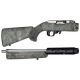 Hogue Ruger 10/22 Takedown Rubber OverMold Stock w/ STD Barrel Channel Ghillie Green, 21840