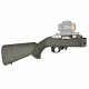 Hogue Ruger 10/22 Takedown Rubber OverMold Stock w/ STD Barrel Channel OD Green, 21240