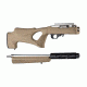 Hogue Ruger 10/22 Takedown Thumbhole Rubber OverMold Stock w/ STD Barrel Channel Flat Dark Earth, 21360
