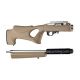 Hogue Ruger 10/22 Takedown Thumbhole Rubber OverMold Stock w/ STD Barrel Channel Flat Dark Earth, 21360