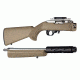 Hogue Ruger 10/22 Takedown Rubber OverMold Stock w/ STD Barrel Channel Flat Dark Earth, 21340