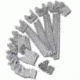 Homak First Watch 10 Gun Steel Cabinet - Closeup of Plastic Barrel Rest Kit
