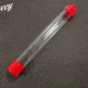 J. Dewey Cleaning Rod Tube, Red/Clear, n/a Rod Tube