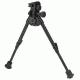 Versa-Pod Model 52 9-12in Standard Bench Bipod w/ Rubber Feet And Universal Adaptor, Black, 150-052