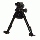 Versa-Pod All Steel Model 71 7-9in Prone Bipod w/Ski Feet And Universal Tactical Adaptor, Black, 160-071