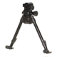 Versa-Pod All Steel Model 72 9-12in Standard Bench Bipod w/Ski Feet And Universal Tactical Adaptor, Black, 160-072